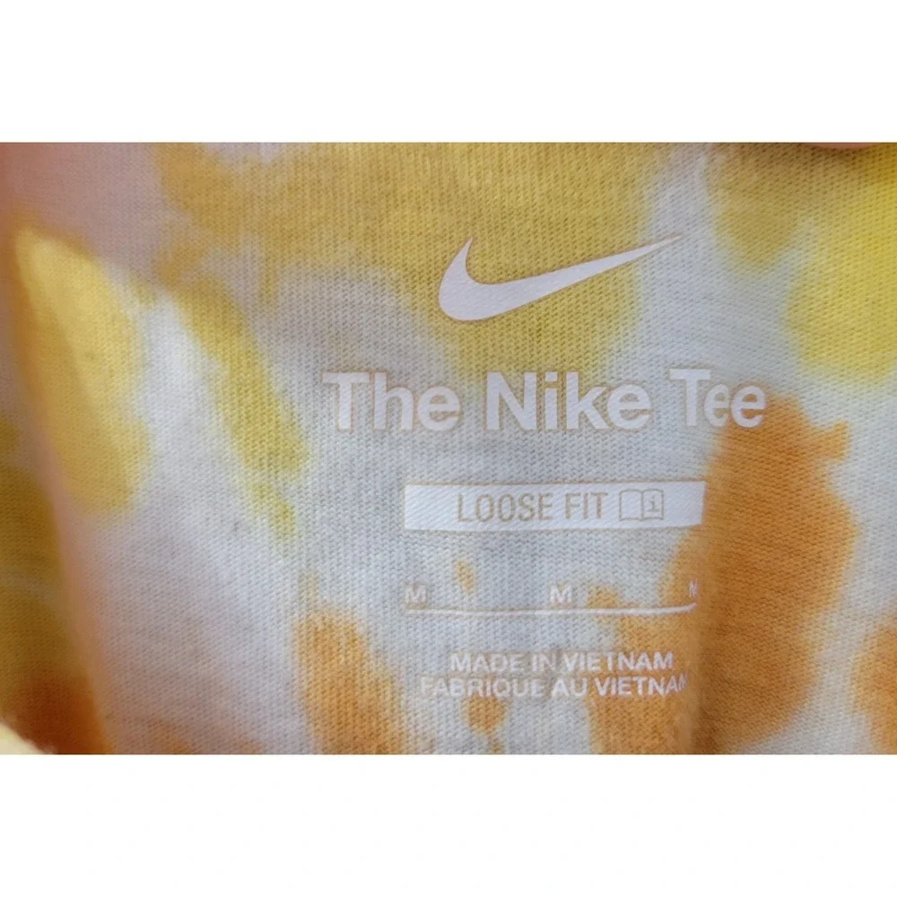 The Nike Tee Tune Squad Space Jam, Lebron James, Medium Orange Yellow Tie Dye